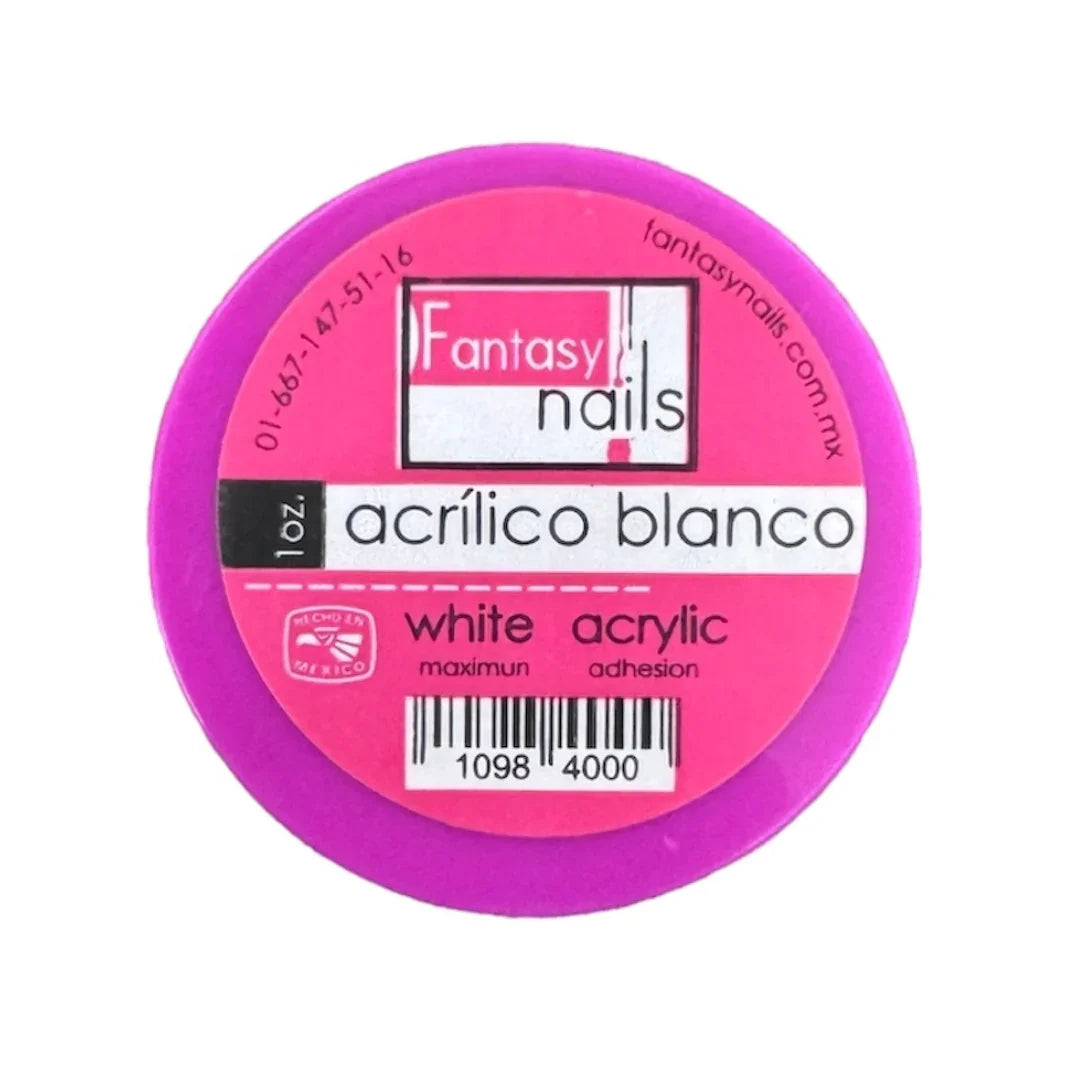 Acrílico Blanco 1 oz Fantasy Nails