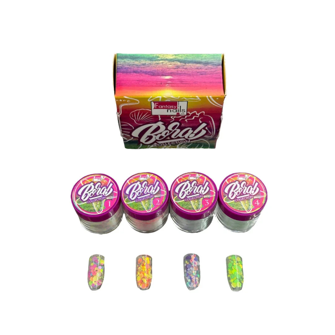 Acrílico Colección Bora 4 pzas Fantasy Nails