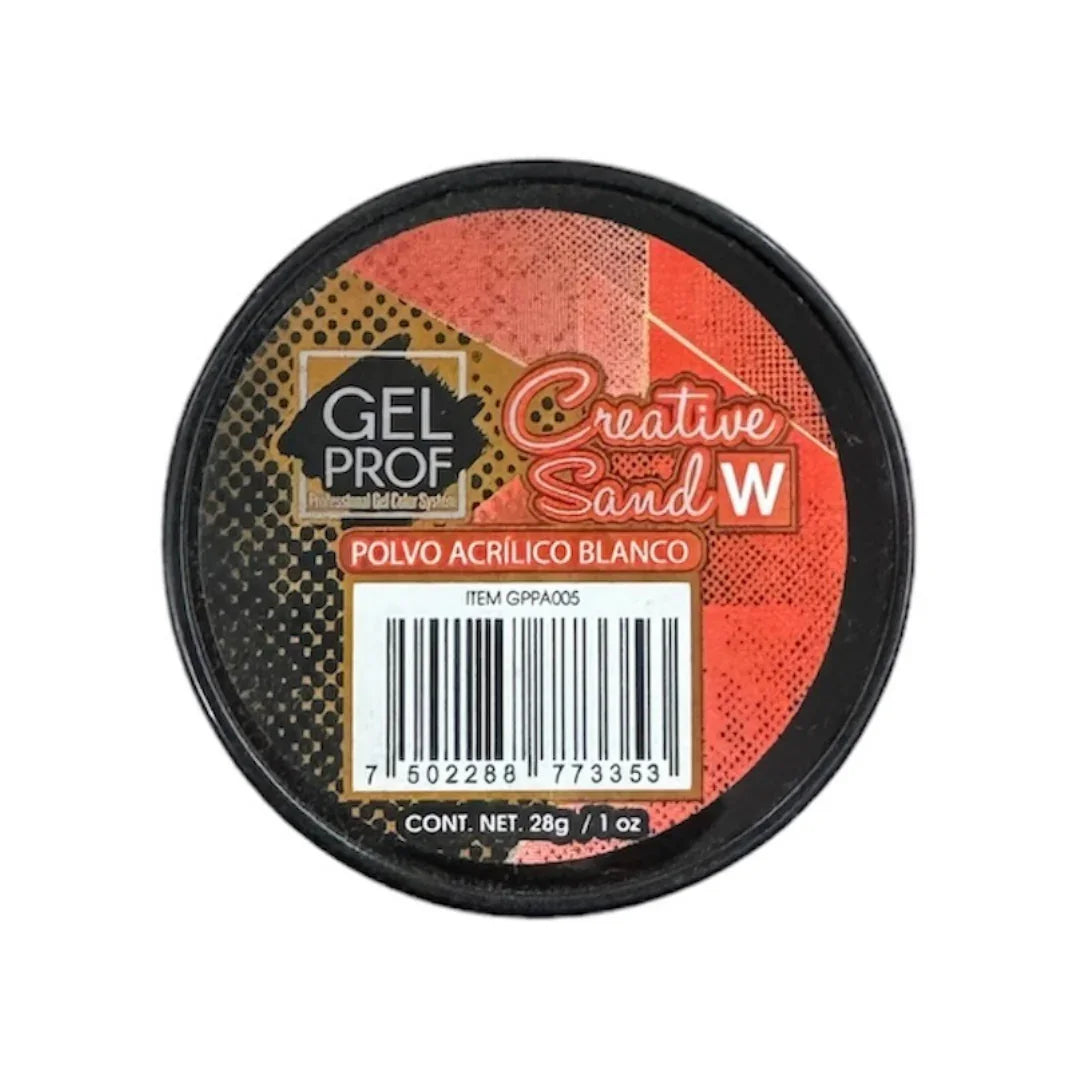 Acrílico Creative Sand Blanco 1 oz Gel Prof