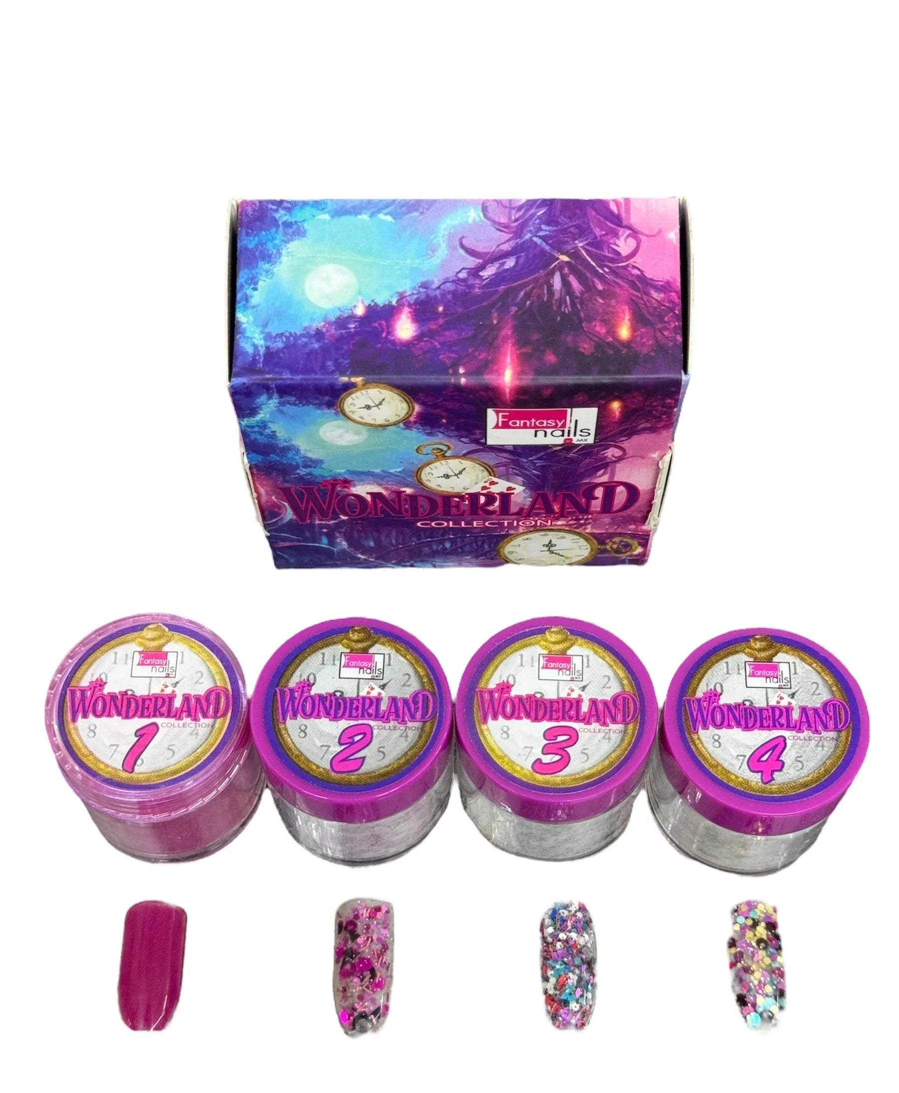 Acrílico Colección Wonder Land 4 pzas Fantasy Nails