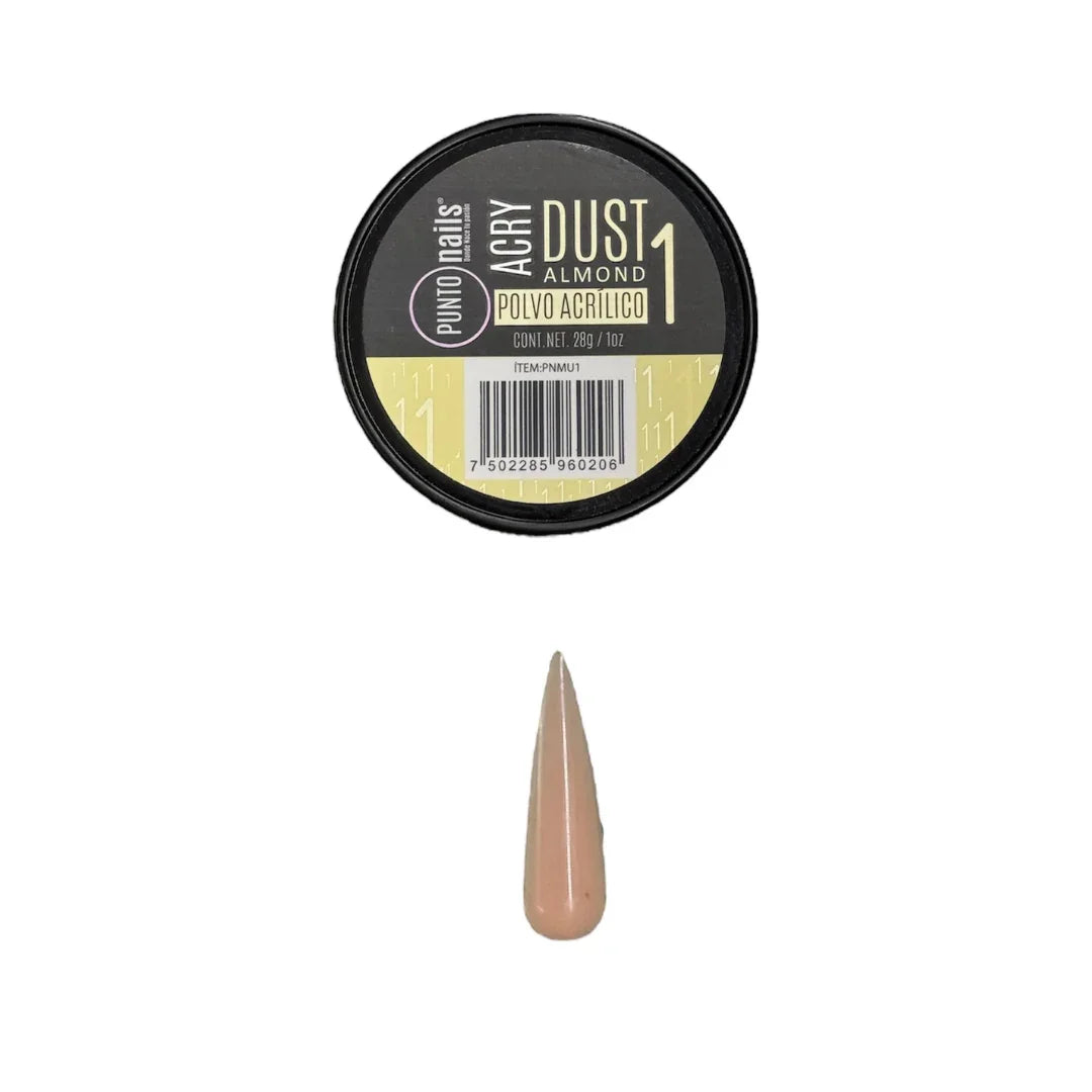Acrílico Dust Almond Make Up # 1  1 oz Punto Nails