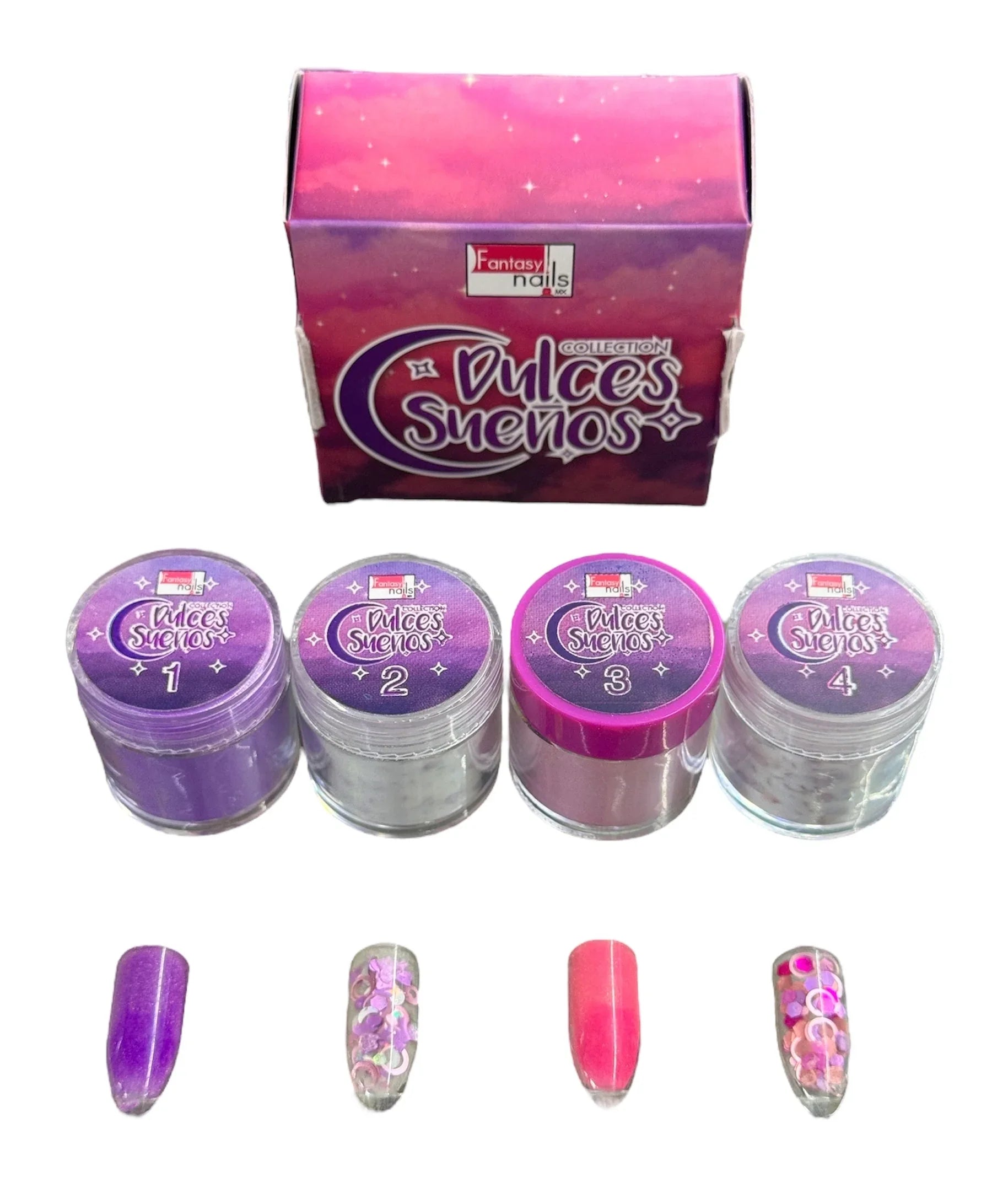 Acrílico Colección Dulces Sueños 4pzas Fantasy Nails