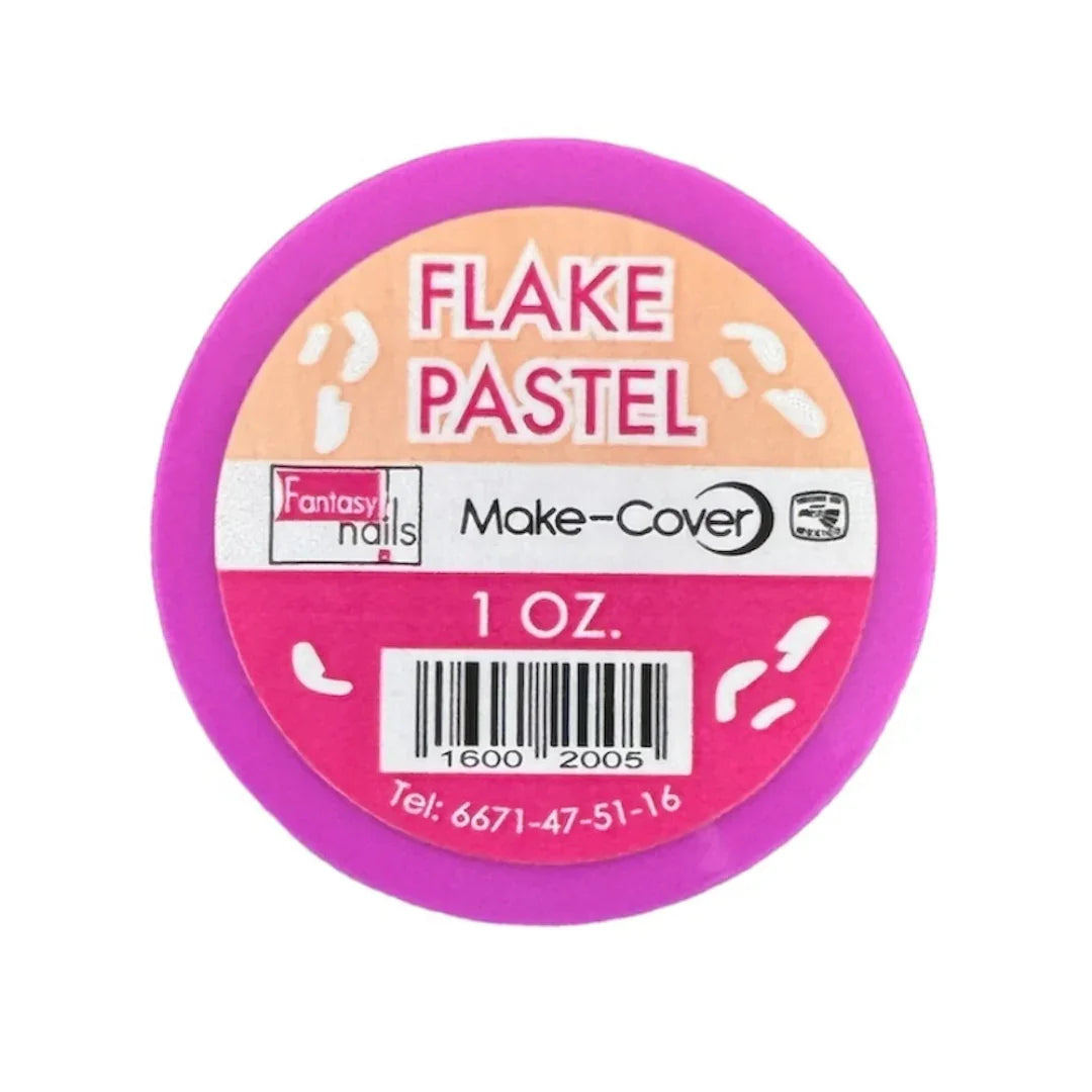 Acrílico Flake Pastel Fantasy Nails