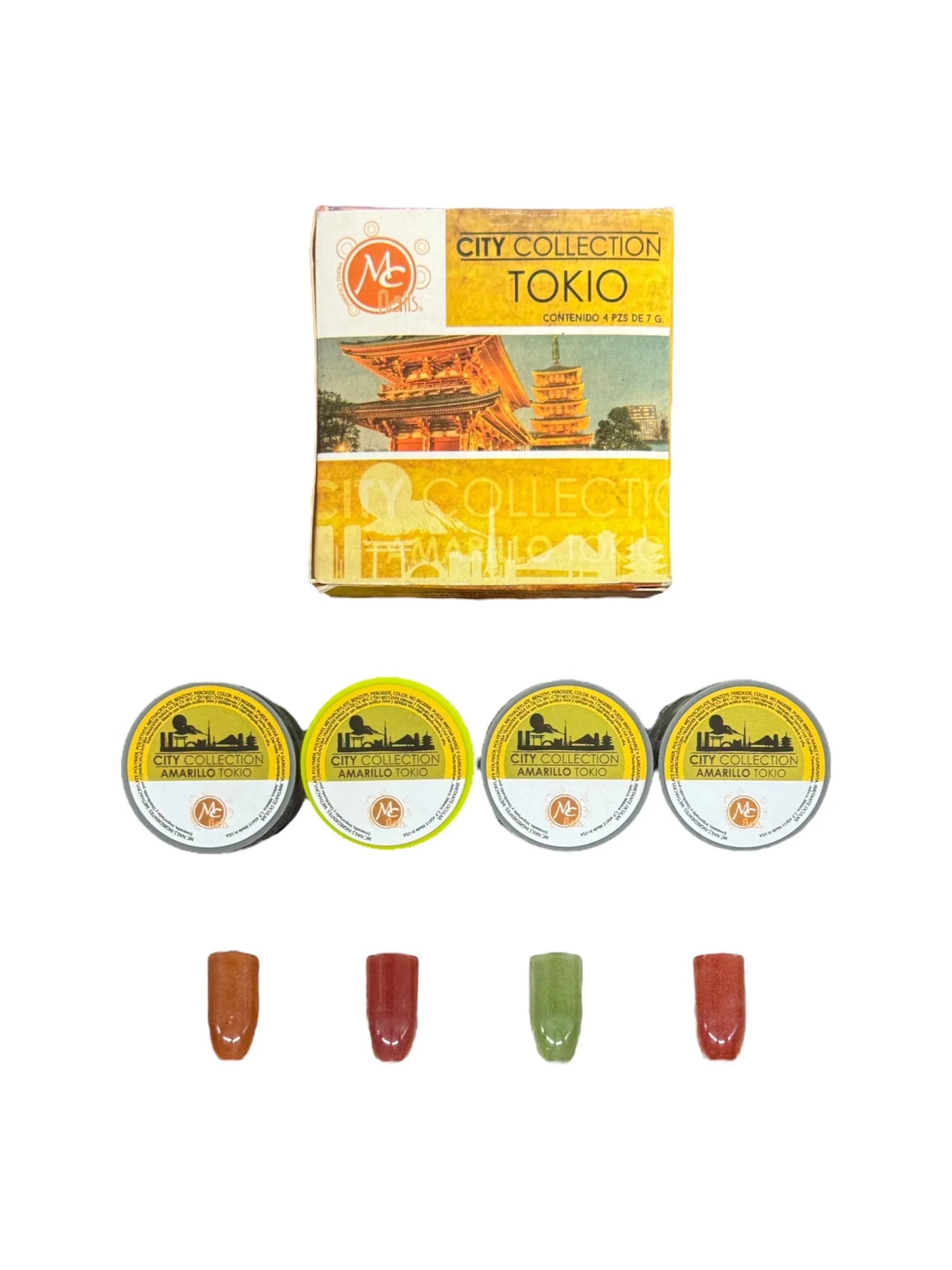 Acrílico City Collection Tokio 4 pzas Mc Nails