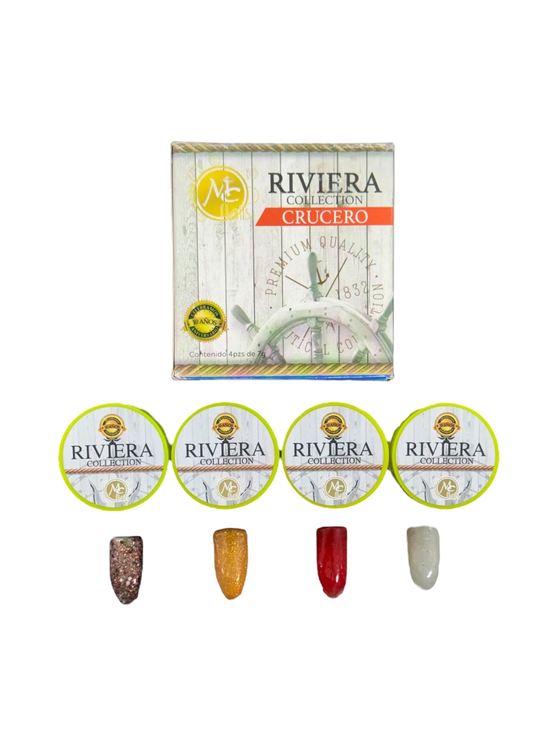 Acrílico Riviera Crucero Collection 4 pzas Mc Nails