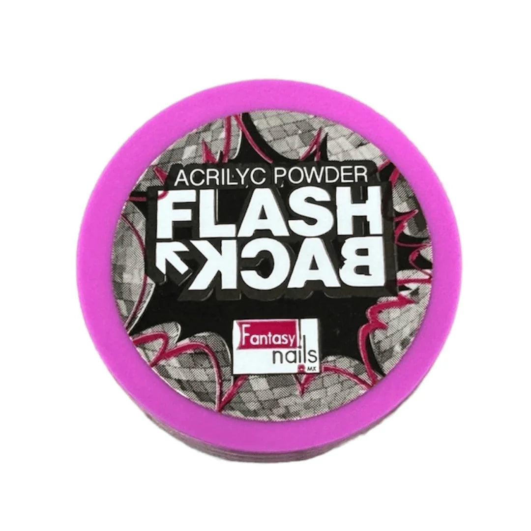 Acrílico Powder Flash Back Negro 1 oz. Fantasy Nails