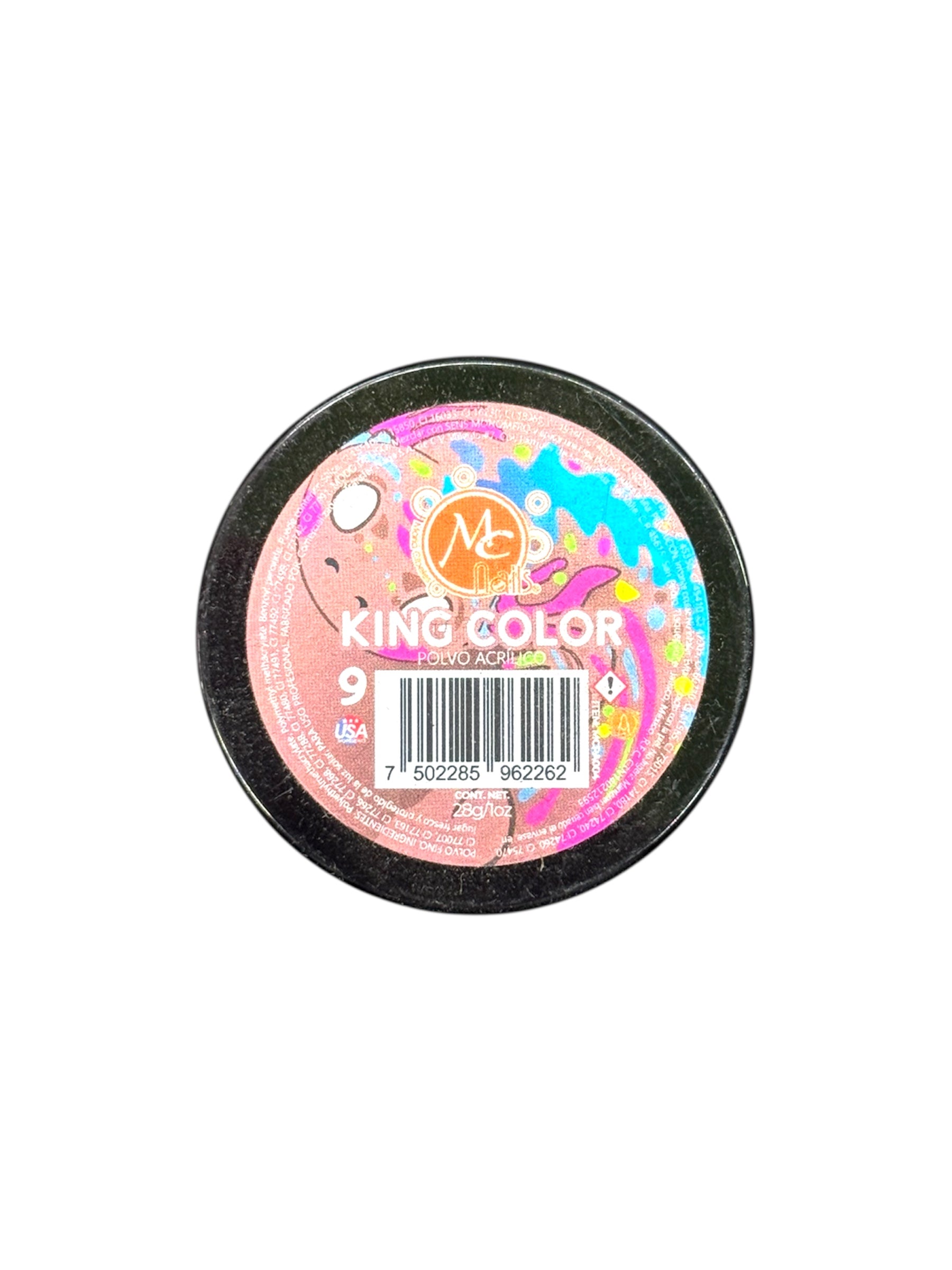 Polvo acrilico King Color maquillaje 1 oz #9 Mc Nails