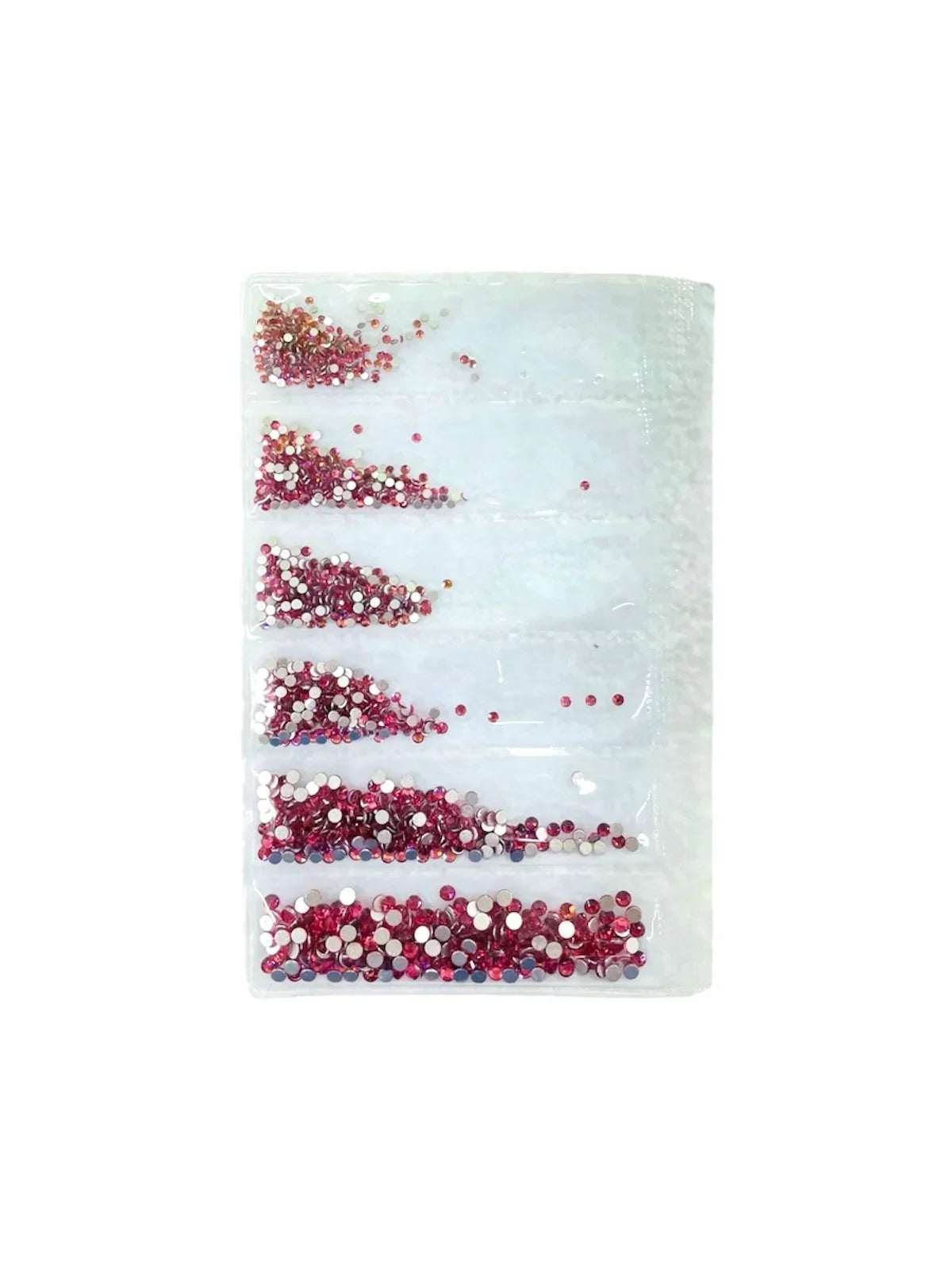 PIEDRA 6 TAMAÑOS ROSADO ML NAILS