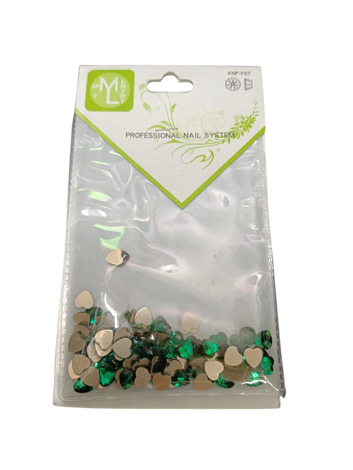 Piedra Corazón Verde ML Nails