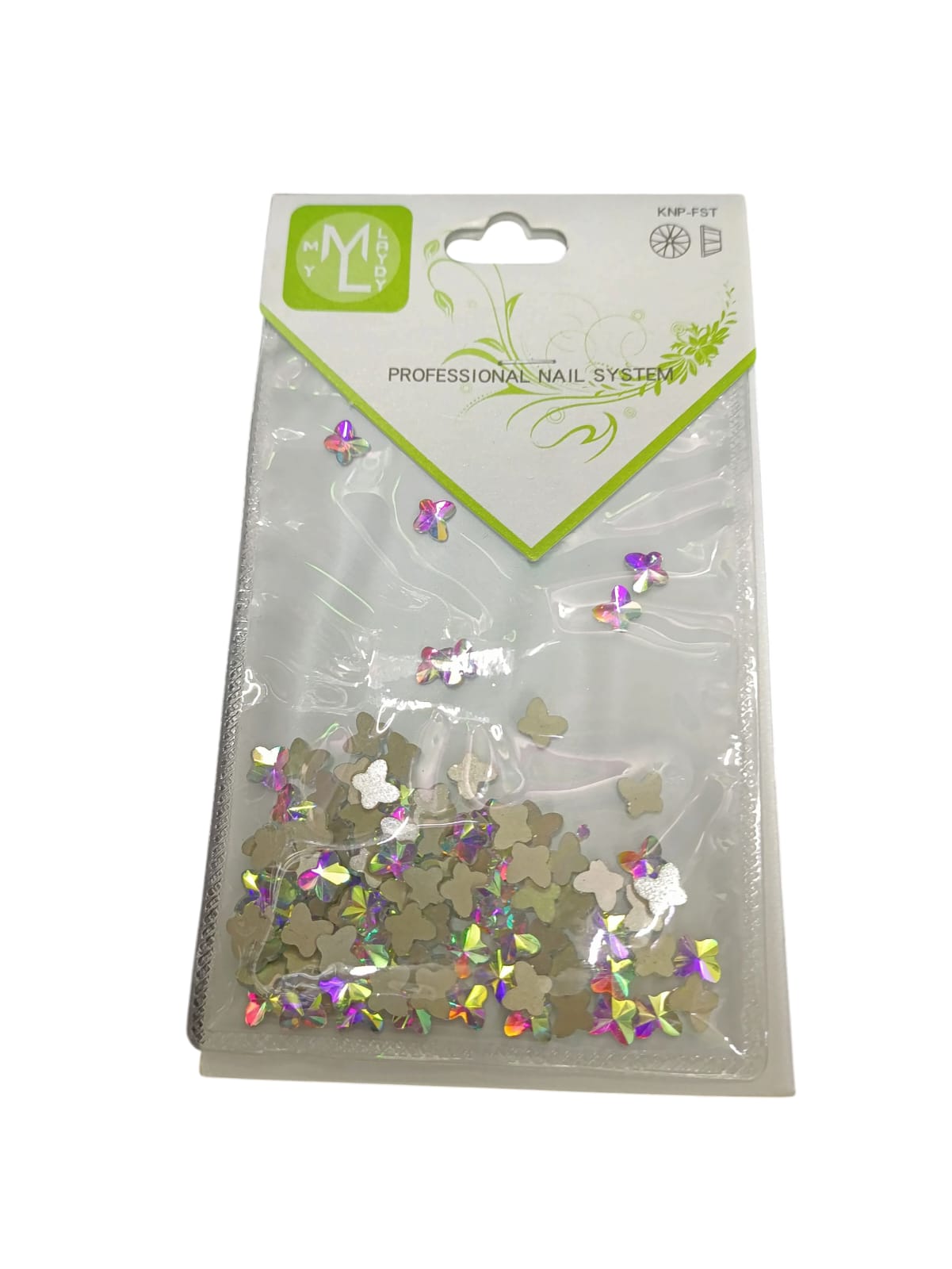 Piedra Mariposa Plateado ML Nails