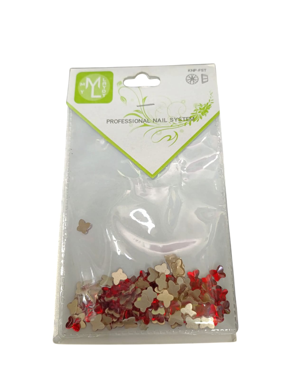 Piedra Mariposa Rojo ML Nails