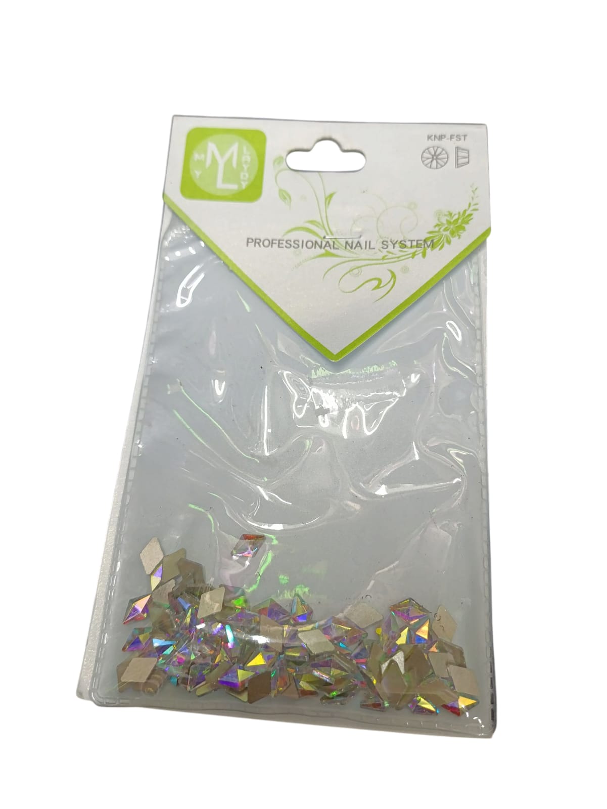 Piedra Rombo Plateado ML Nails